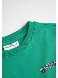 Coccodrillo Longsleeve ZC6143101ABK-011 Zielony Regular Fit