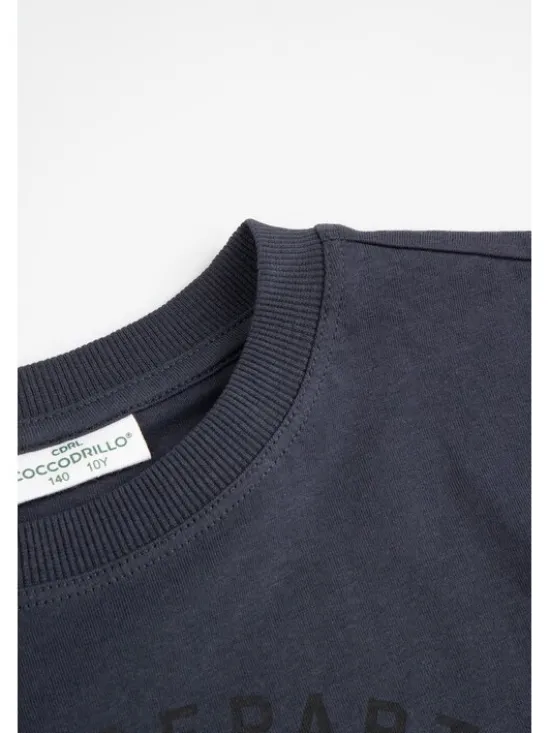 Coccodrillo Longsleeve ZC6143104ABJ-015 Granatowy Regular Fit