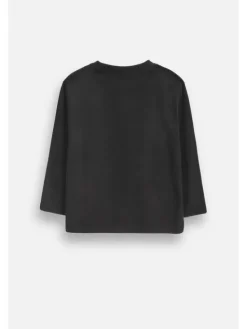 Coccodrillo Longsleeve ZC6143102GBK-021 Czarny Regular Fit