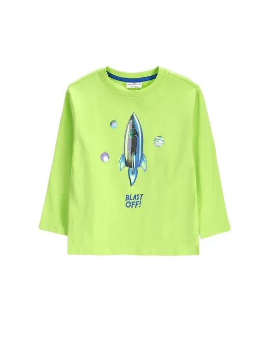Coccodrillo Longsleeve ZC6143102GBK-030 Żółty Regular Fit