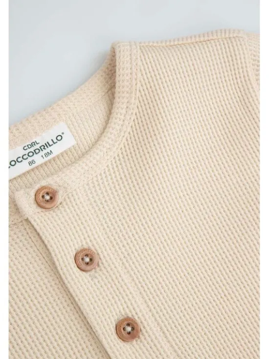 Coccodrillo Longsleeve ZC6143103MBN-002 Beżowy Regular Fit