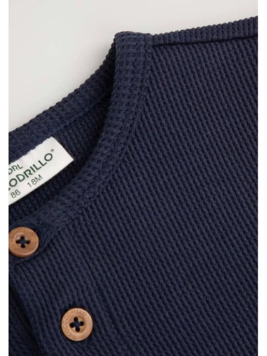 Coccodrillo Longsleeve ZC6143103MBN-015 Granatowy Regular Fit