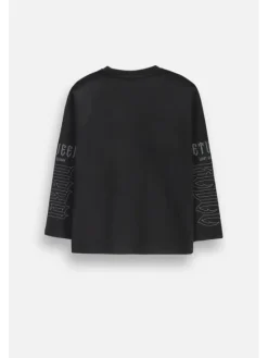 Coccodrillo Longsleeve ZC6143103RBJ-021 Czarny Regular Fit