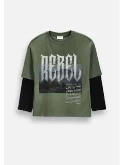 Coccodrillo Longsleeve ZC6143101RBJ-027 Khaki Regular Fit