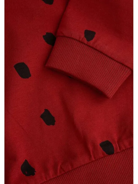 Coccodrillo Longsleeve ZC6143101SUN-017 Bordowy Regular Fit