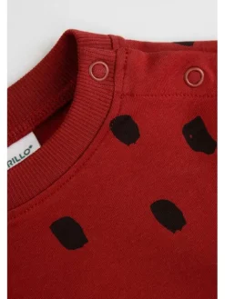 Coccodrillo Longsleeve ZC6143101SUN-017 Bordowy Regular Fit