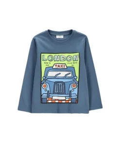 Coccodrillo Longsleeve ZC6143102VBA-014 Niebieski Regular Fit