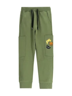 Coccodrillo Spodnie dresowe WC5120105GBK Zielony Slim Fit