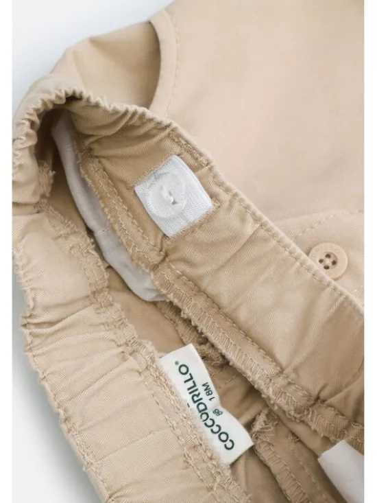 Coccodrillo Spodnie materiałowe WC5119102EBB-002 Beżowy Regular Fit