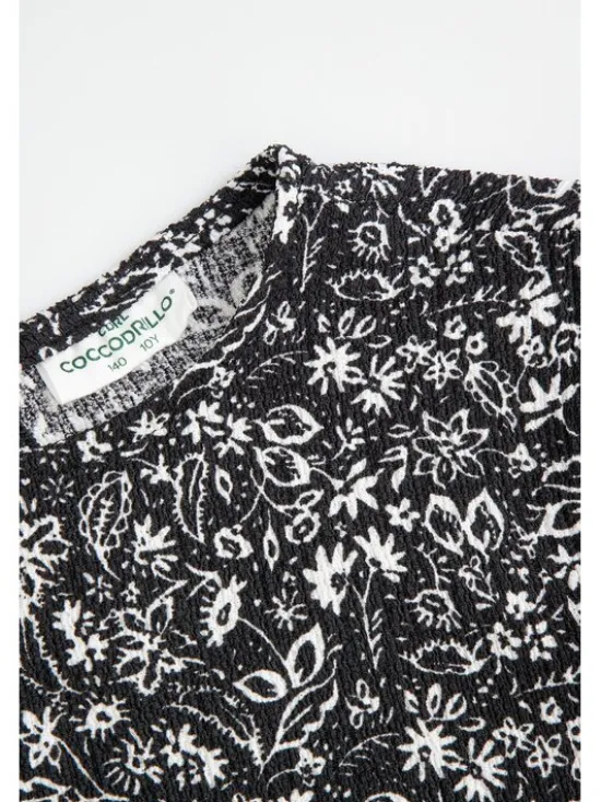 Coccodrillo Sukienka codzienna ZC6128101TGJ-021 Czarny Regular Fit