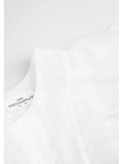 Coccodrillo Sukienka elegancka WC6128202EJG-001 Biały Regular Fit