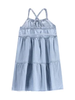Coccodrillo Sukienka jeansowa WC5128302HGK Błękitny Relaxed Fit