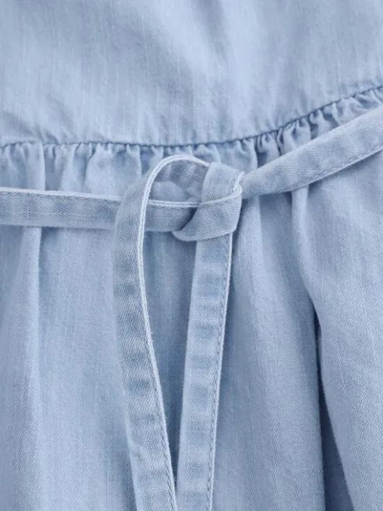 Coccodrillo Sukienka jeansowa WC5128302HGK Błękitny Relaxed Fit