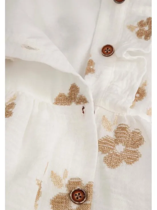 Coccodrillo Sukienka WC5128302ESG-001 Biały Regular Fit