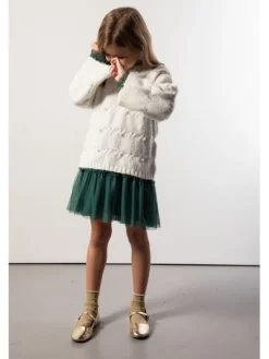 Coccodrillo Sweter ZC5172102EPG-003 Écru Regular Fit
