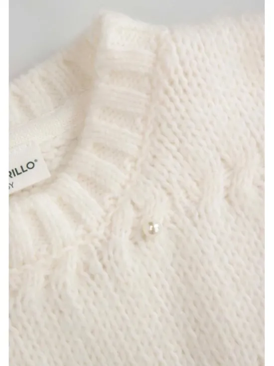 Coccodrillo Sweter ZC5172102EPG-003 Écru Regular Fit