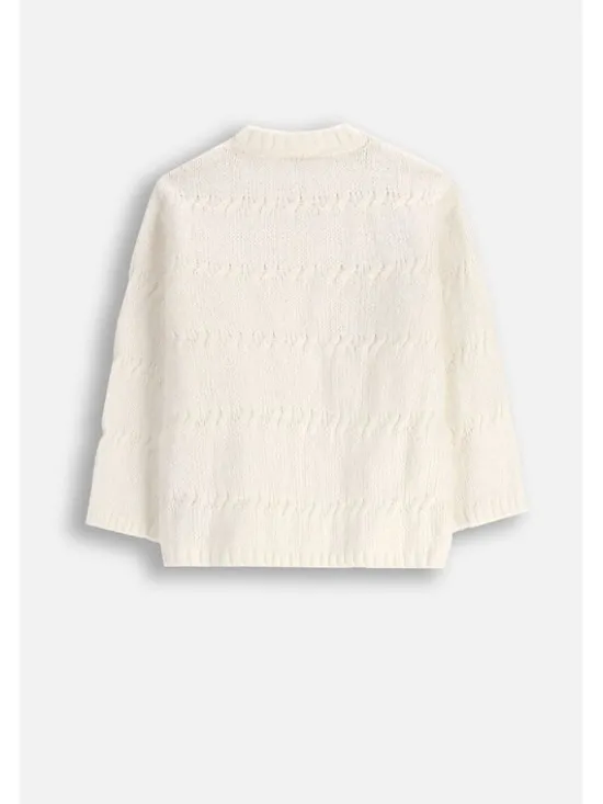 Coccodrillo Sweter ZC5172102EPG-003 Écru Regular Fit