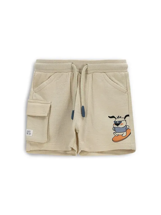 Coccodrillo Szorty sportowe WC5120503HBN Beżowy Regular Fit