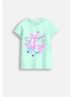 Coccodrillo T-Shirt WC5143205CGK-011 Zielony Regular Fit