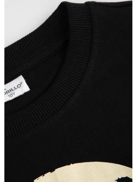 Coccodrillo T-Shirt WC6143101FBJ-021 Czarny Regular Fit