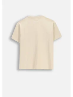 Coccodrillo T-Shirt WC6143202FBJ-003 Kremowy Regular Fit