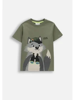Coccodrillo T-Shirt WC6143205FBK-011 Zielony Regular Fit