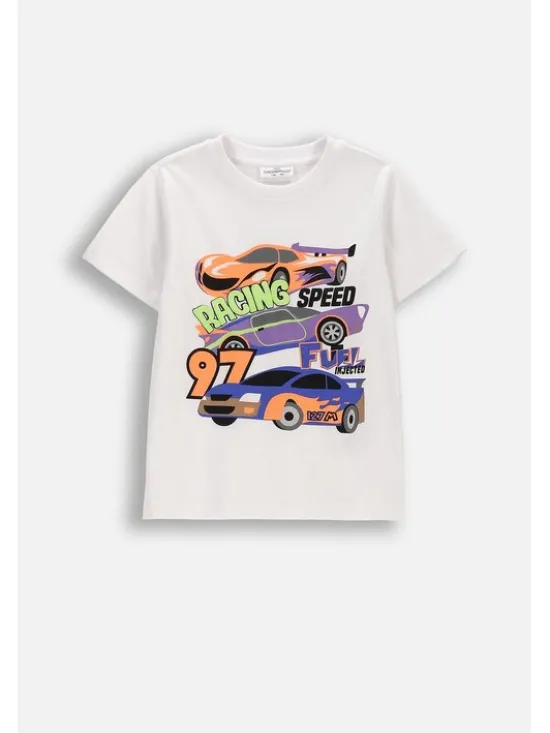 Coccodrillo T-Shirt WC6143204HBK-001 Biały Regular Fit