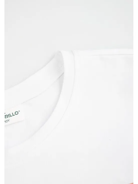 Coccodrillo T-Shirt WC6143210LGD-001 Biały Regular Fit