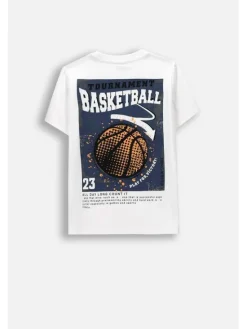Coccodrillo T-Shirt WC6143203MBJ-001 Biały Regular Fit