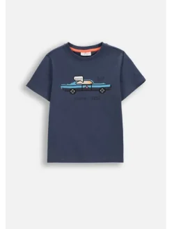 Coccodrillo T-Shirt WC6143201MBK-014 Niebieski Regular Fit