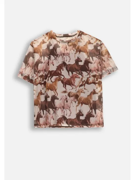 Coccodrillo T-Shirt WC5143204NGJ-002 Beżowy Regular Fit