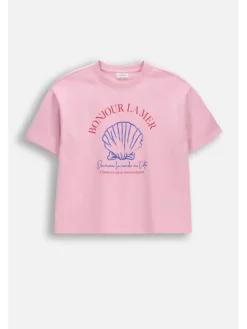 Coccodrillo T-Shirt WC6143204QGJ-033 Różowy Regular Fit
