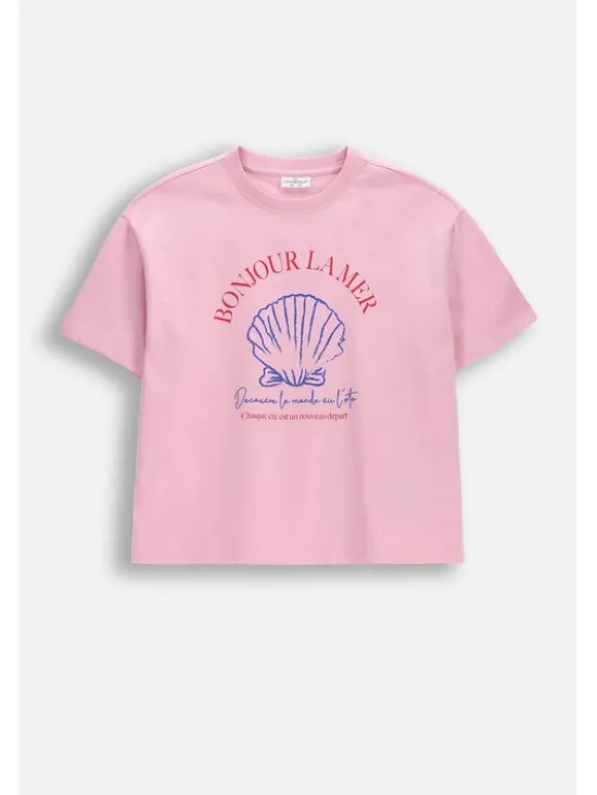 Coccodrillo T-Shirt WC6143204QGJ-033 Różowy Regular Fit