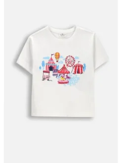 Coccodrillo T-Shirt WC6143203QGK-001 Biały Regular Fit