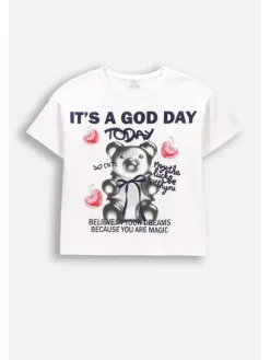 Coccodrillo T-Shirt WC6143205SGJ-001 Biały Regular Fit