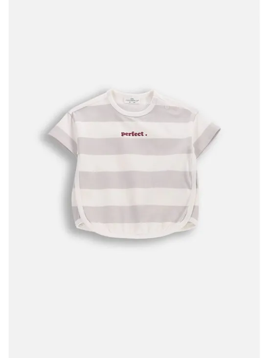 Coccodrillo T-Shirt WC6143203SUN-019 Szary Regular Fit
