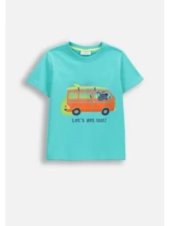 Coccodrillo T-Shirt WC6143201TBK-014 Niebieski Regular Fit