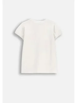 Coccodrillo T-Shirt WC6143203TGK-003 Kremowy Regular Fit