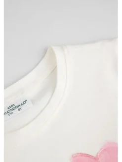 Coccodrillo T-Shirt WC6143203TGK-003 Kremowy Regular Fit