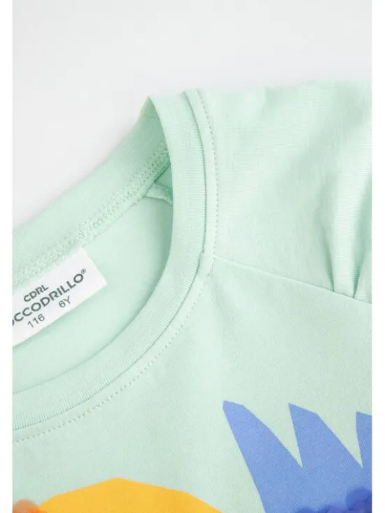 Coccodrillo T-Shirt WC5143202TGK-011 Zielony Regular Fit