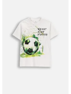 Coccodrillo T-Shirt WC6143208VBA-001 Biały Regular Fit