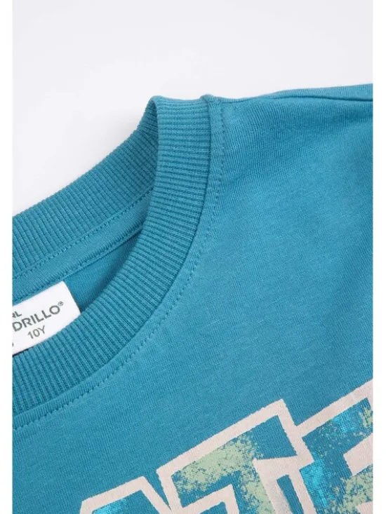 Coccodrillo T-Shirt WC6143202VBA-013 Turkusowy Regular Fit