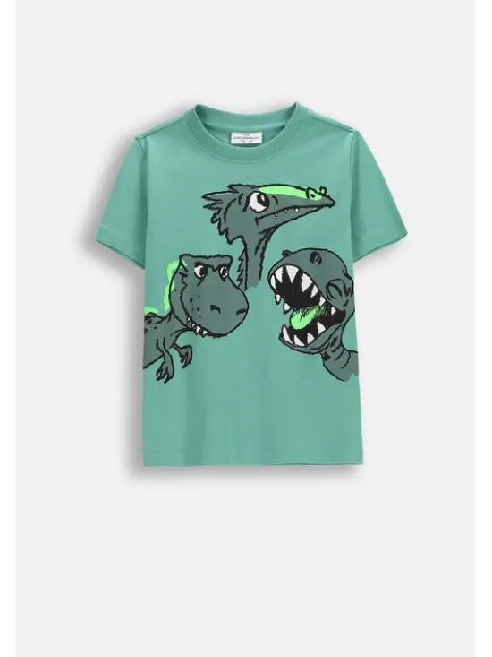 Coccodrillo T-Shirt WC6143235VBA-011 Zielony Regular Fit