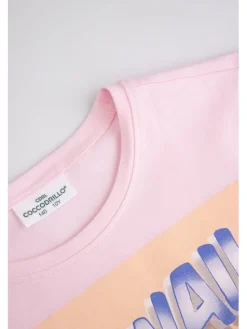 Coccodrillo T-Shirt WC6143202VGB-007 Różowy Regular Fit