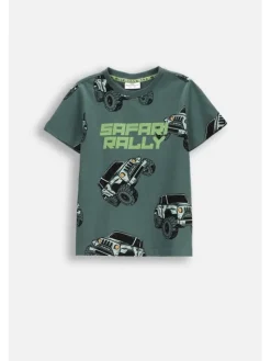 Coccodrillo T-Shirt WC5143204WBK-011 Zielony Regular Fit