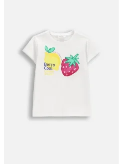 Coccodrillo T-Shirt WC6143205WGK-001 Biały Regular Fit