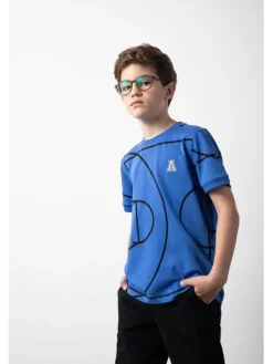 Coccodrillo T-Shirt ZC5143202ABJ-032 Granatowy Regular Fit