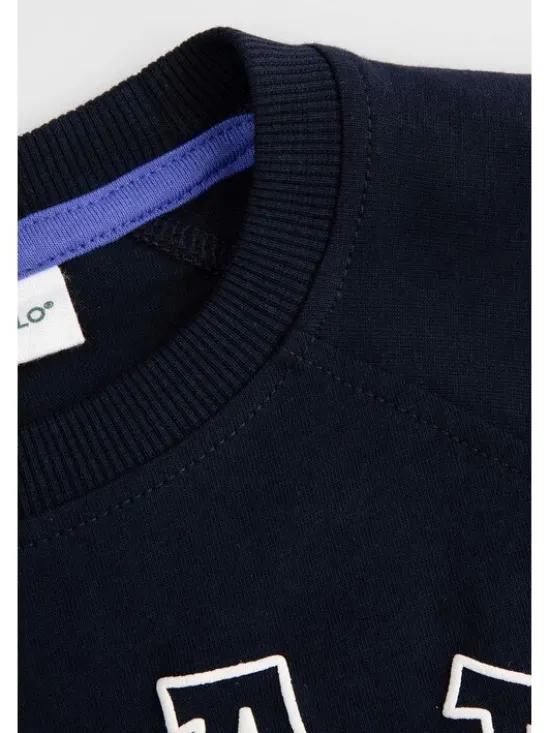 Coccodrillo T-Shirt ZC5143102ABK-015 Granatowy Regular Fit