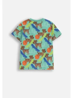 Coccodrillo T-Shirt ZC5143202ABK-011 Zielony Regular Fit