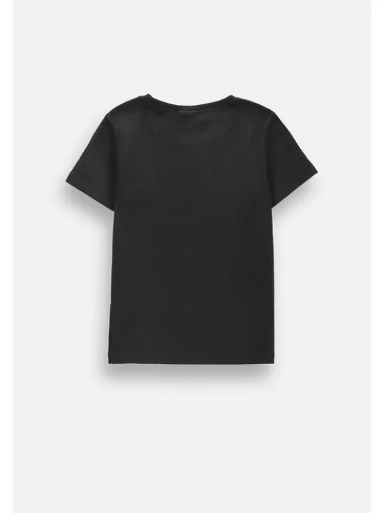 Coccodrillo T-Shirt ZC6143207AGJ-021 Czarny Regular Fit